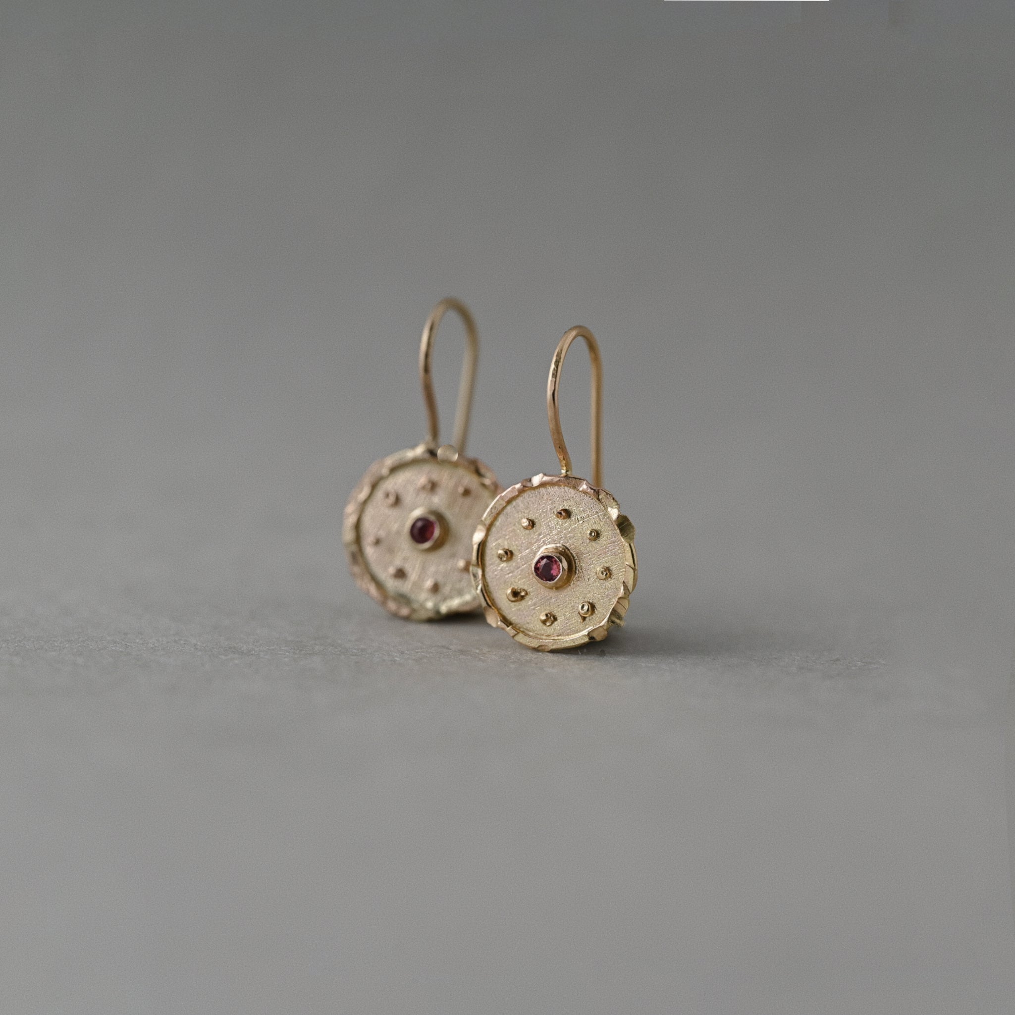 Florin Mozambique Ruby Earrings