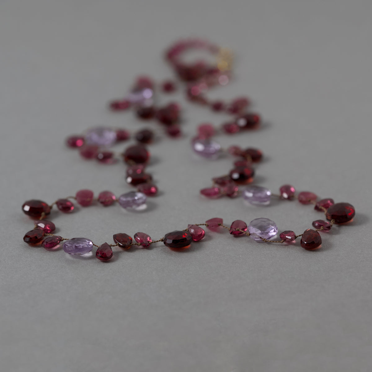 Lido Garnet Tourmaline Amethyst Necklace