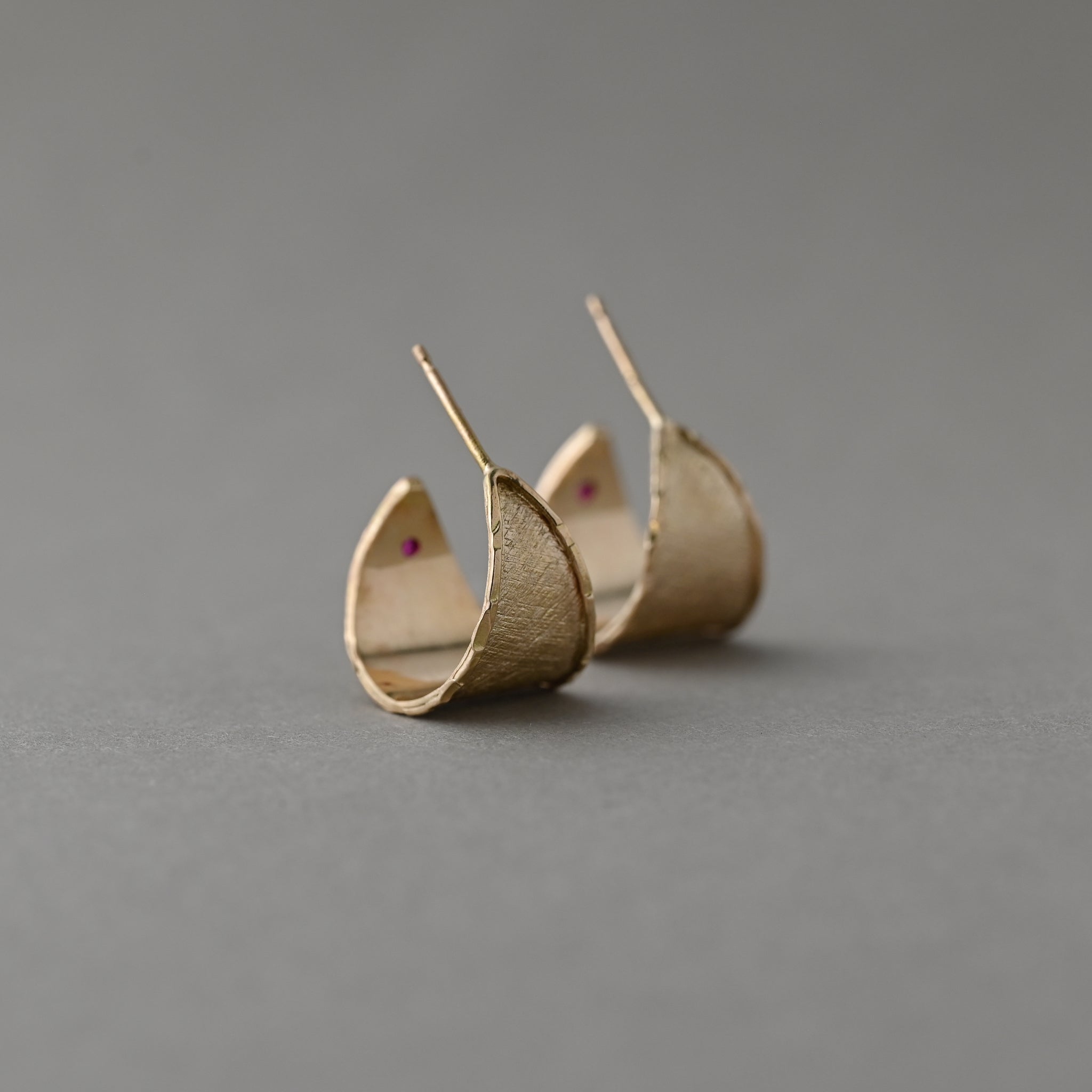 Oro 14ct Gold Hoop Earrings