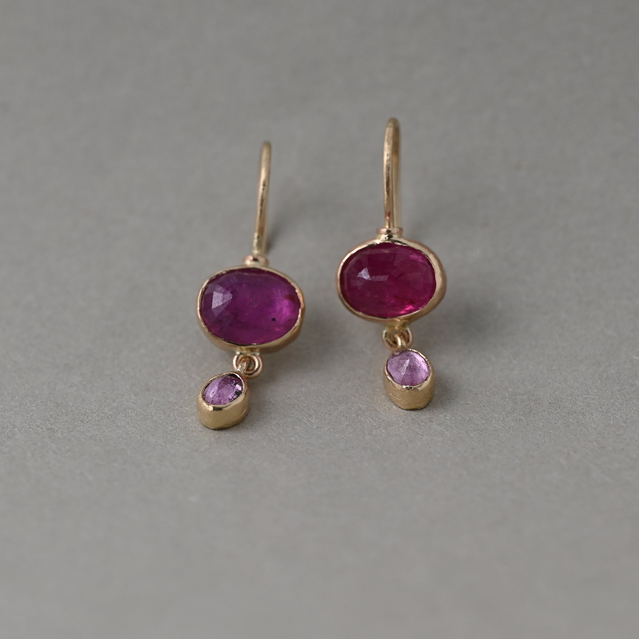 Sera Ruby Sapphire Earrings