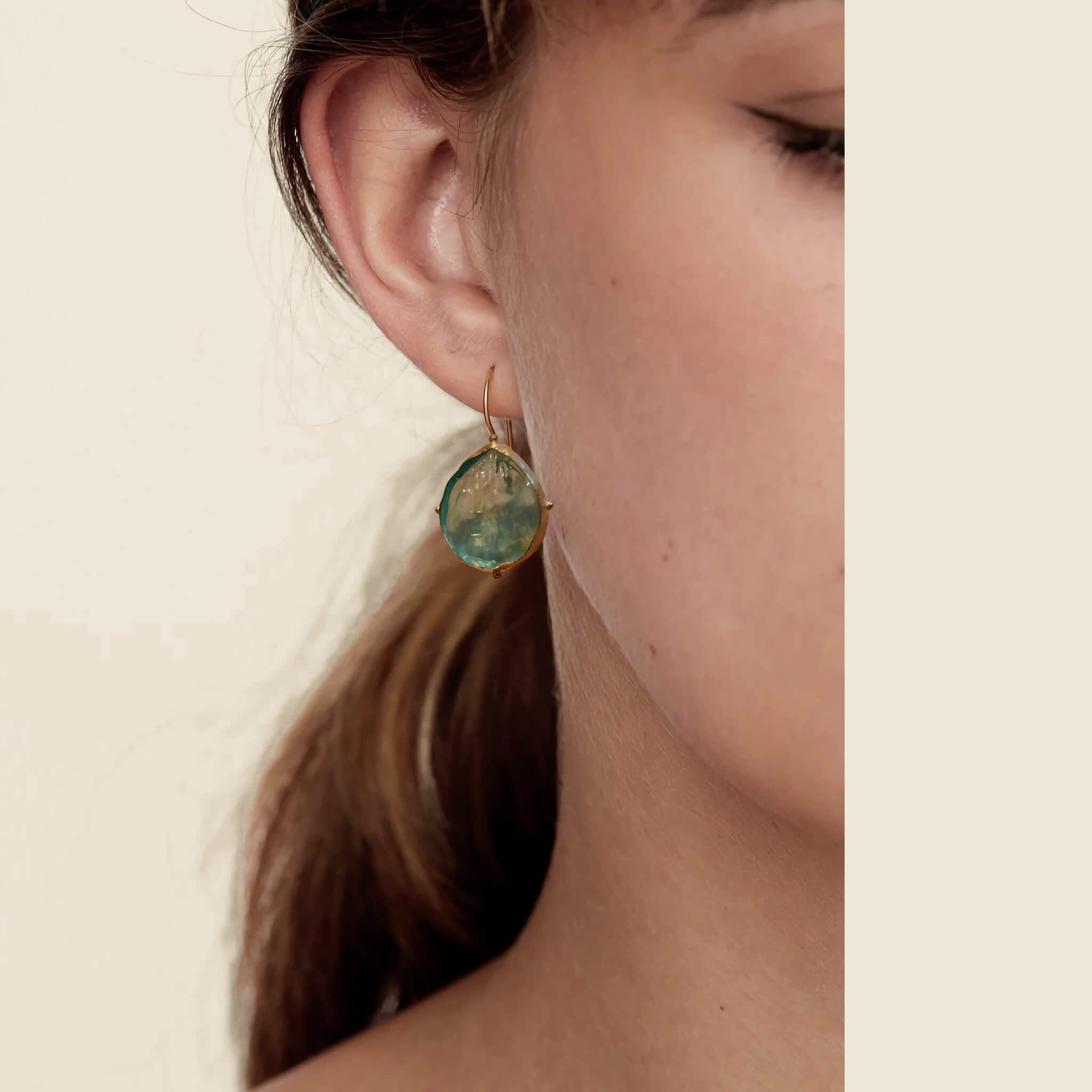 FOGLIA VERDE EARRINGS MODEL