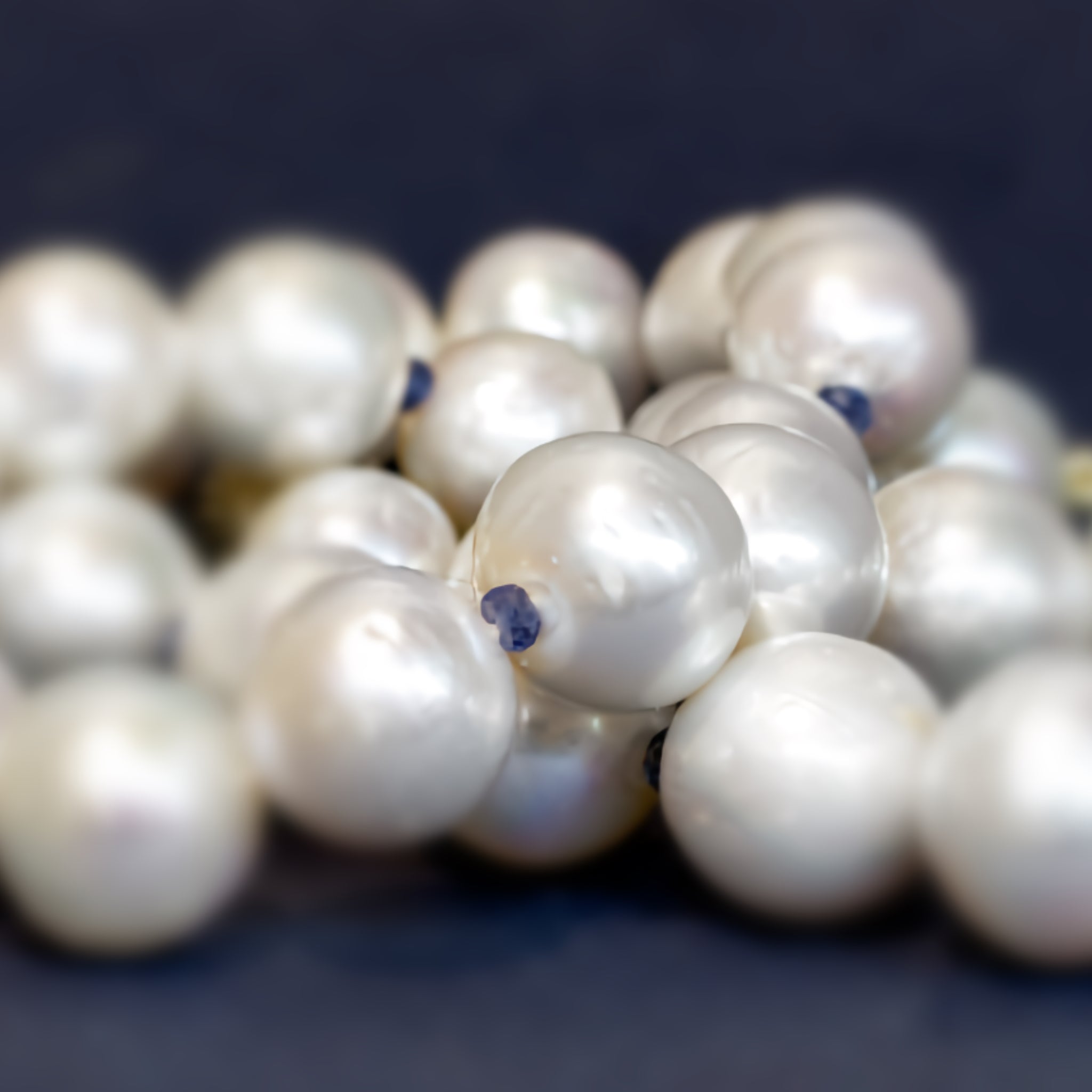 vermilion pearl sapphire necklace