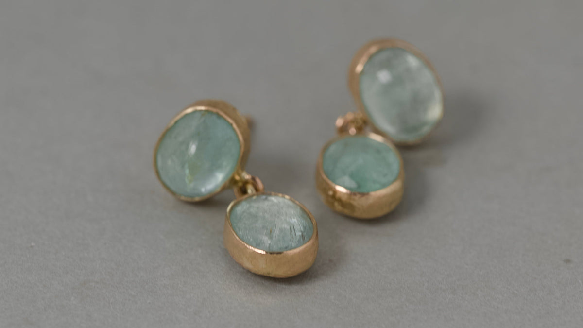 Paraíba tourmaline jewellery featuring blue-green natural tourmaline gemstones