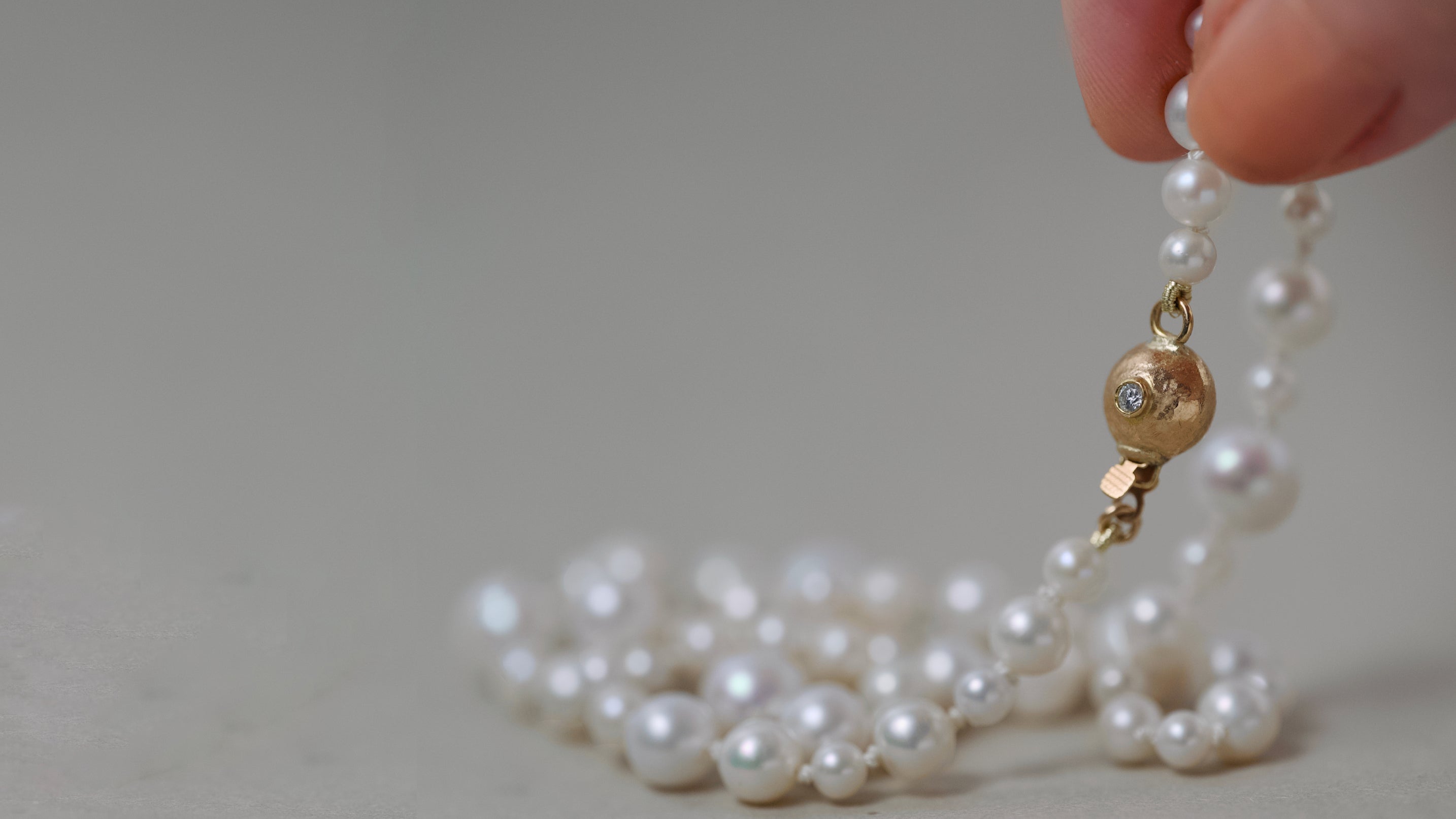 AK pearl necklace by Vermilion Jewellery