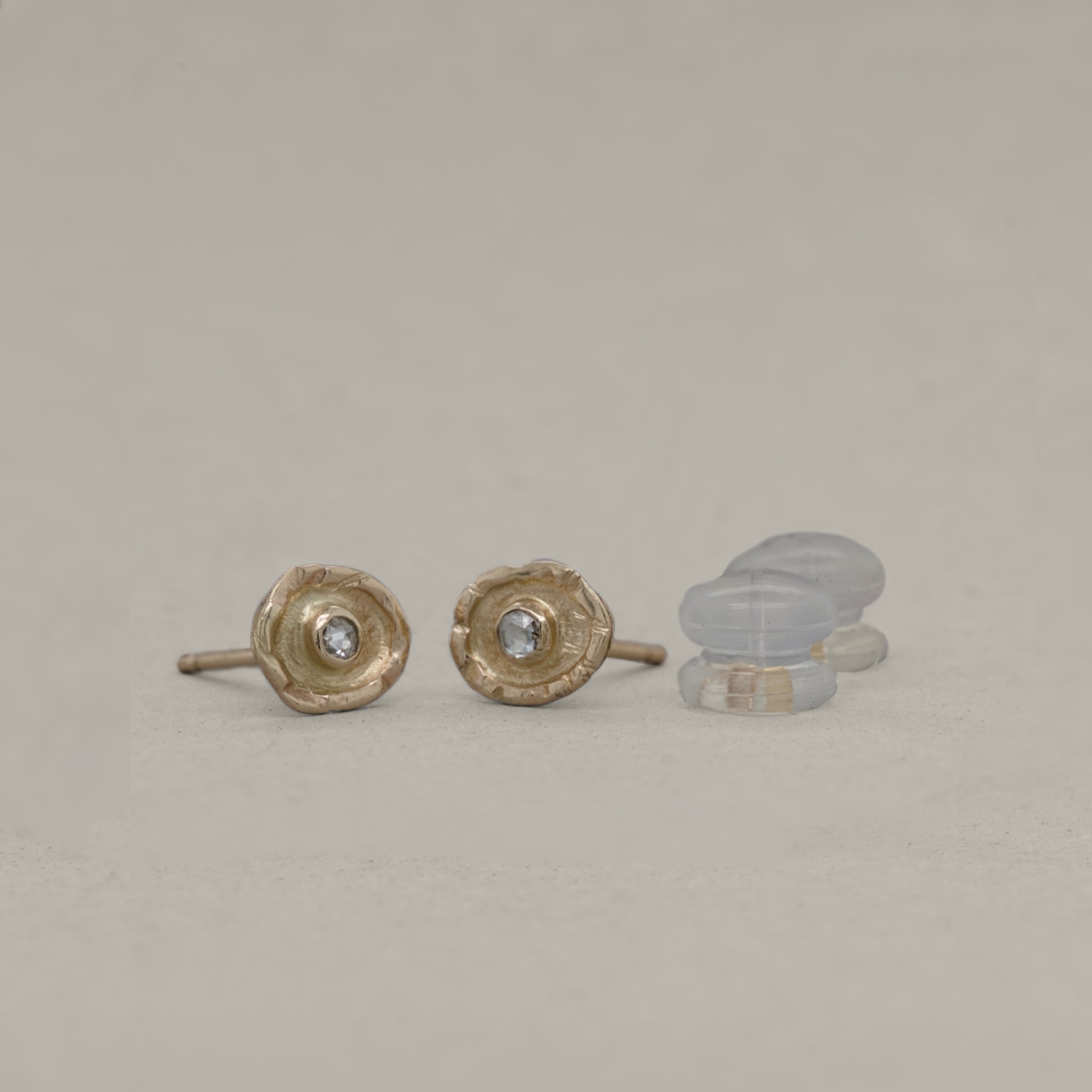 Florin Rose-Cut Diamond Stud Earrings