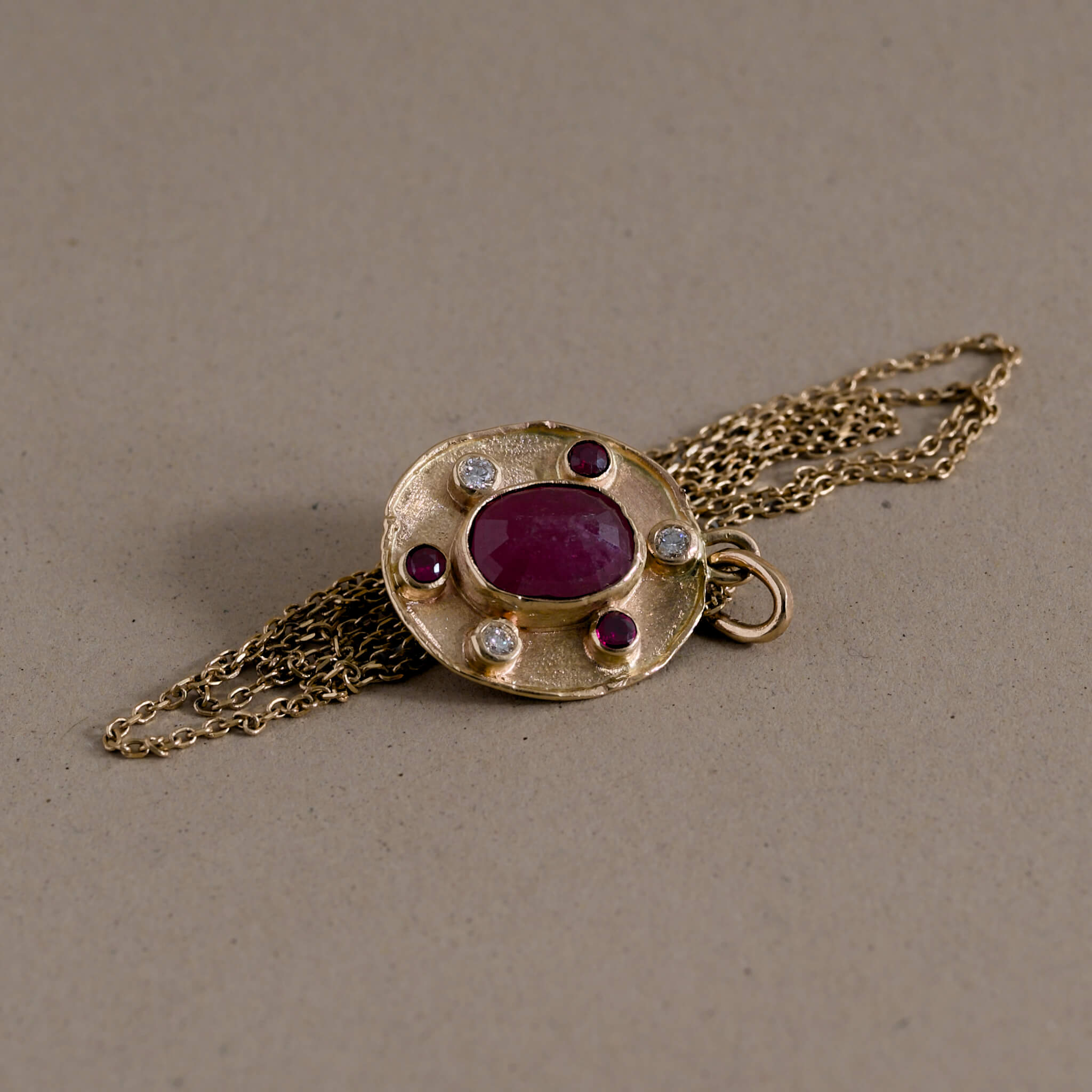 florin ruby diamond necklace