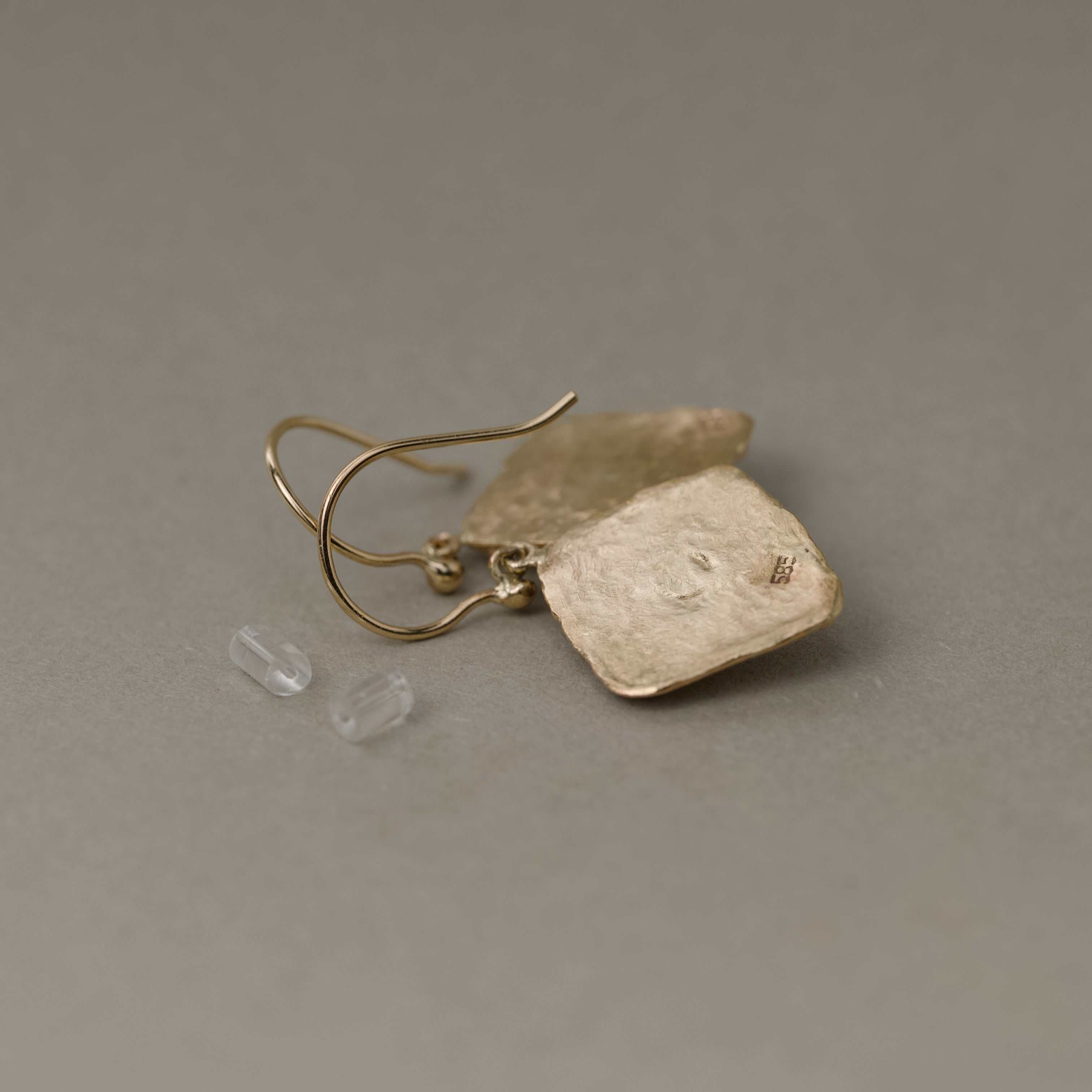 Florin Tanzanite Rose Cut Diamond Earrings