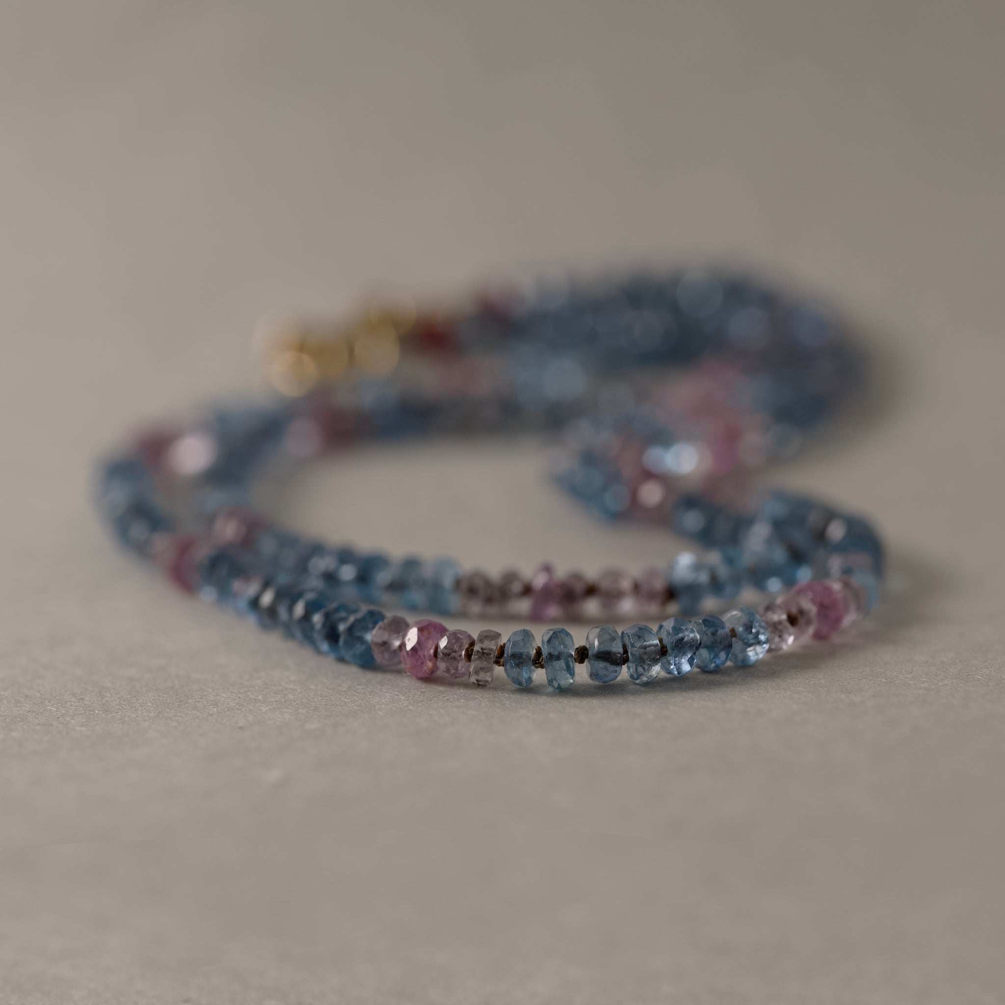 Lido Aquamarine Sapphire Gemstone Necklace