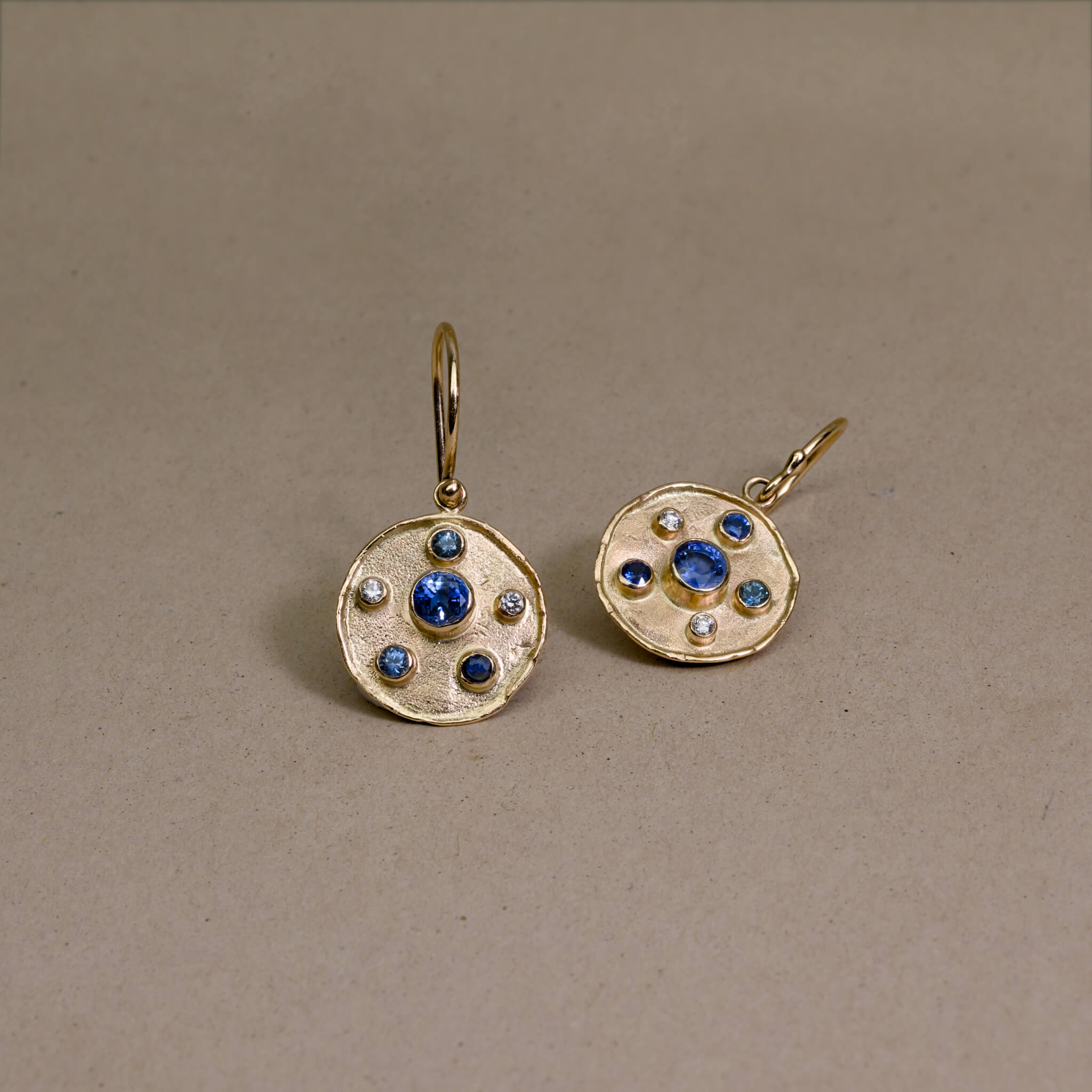 florin sapphire diamond earrings