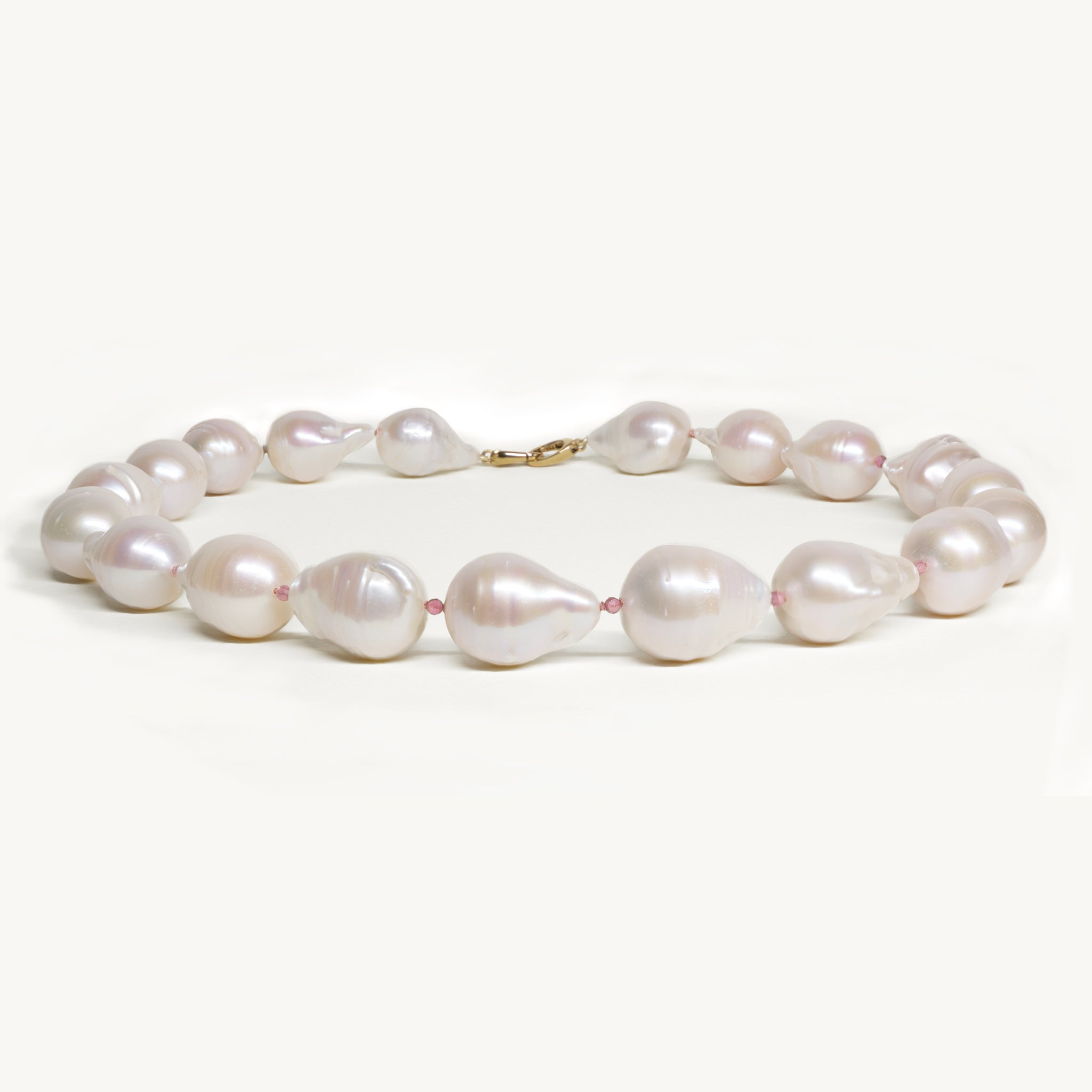 blush baroque pearl necklace