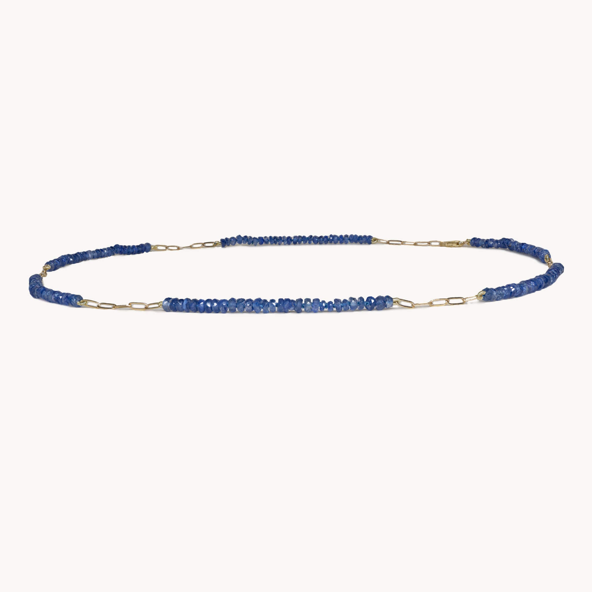 filo blu sapphire necklace