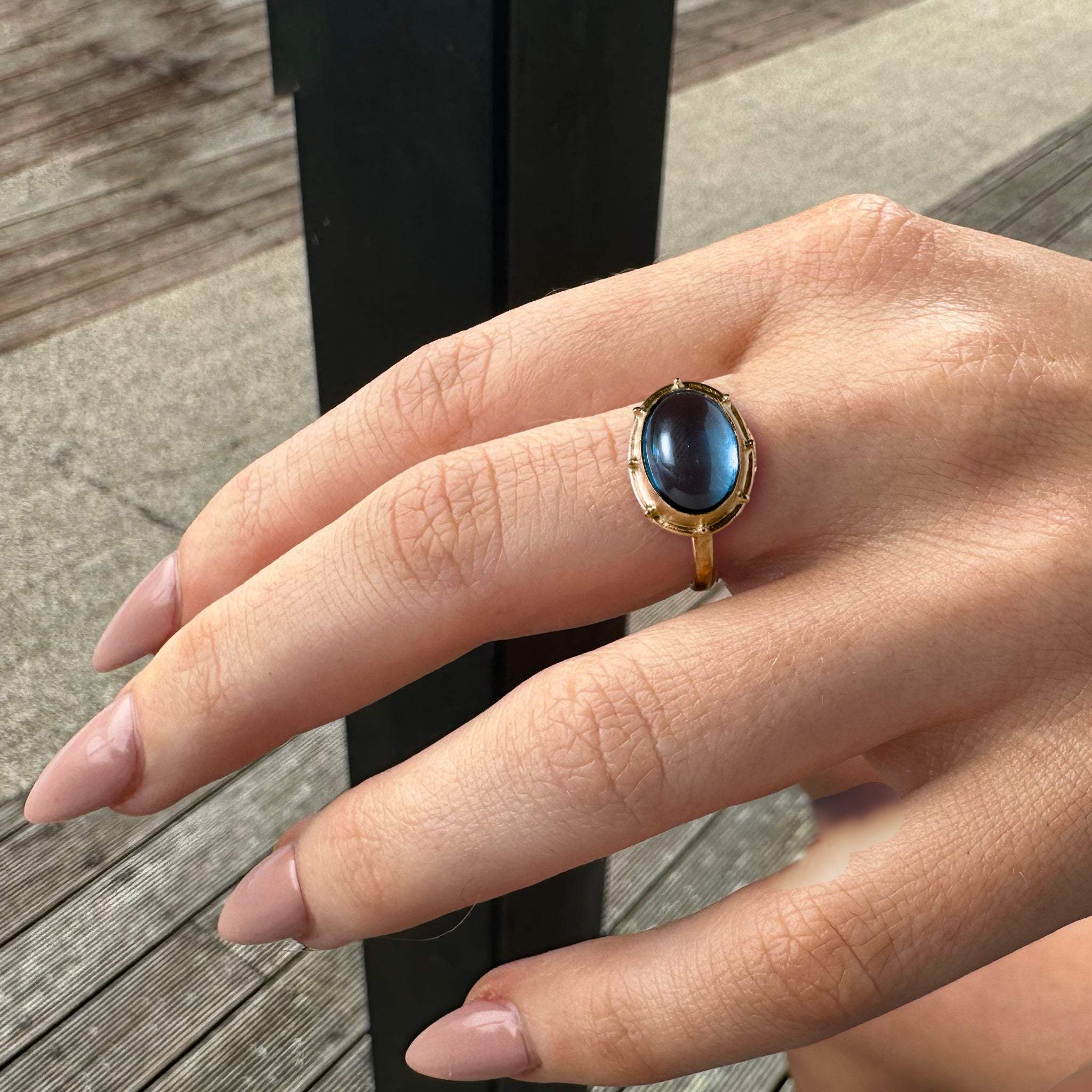 London blue topaz ring