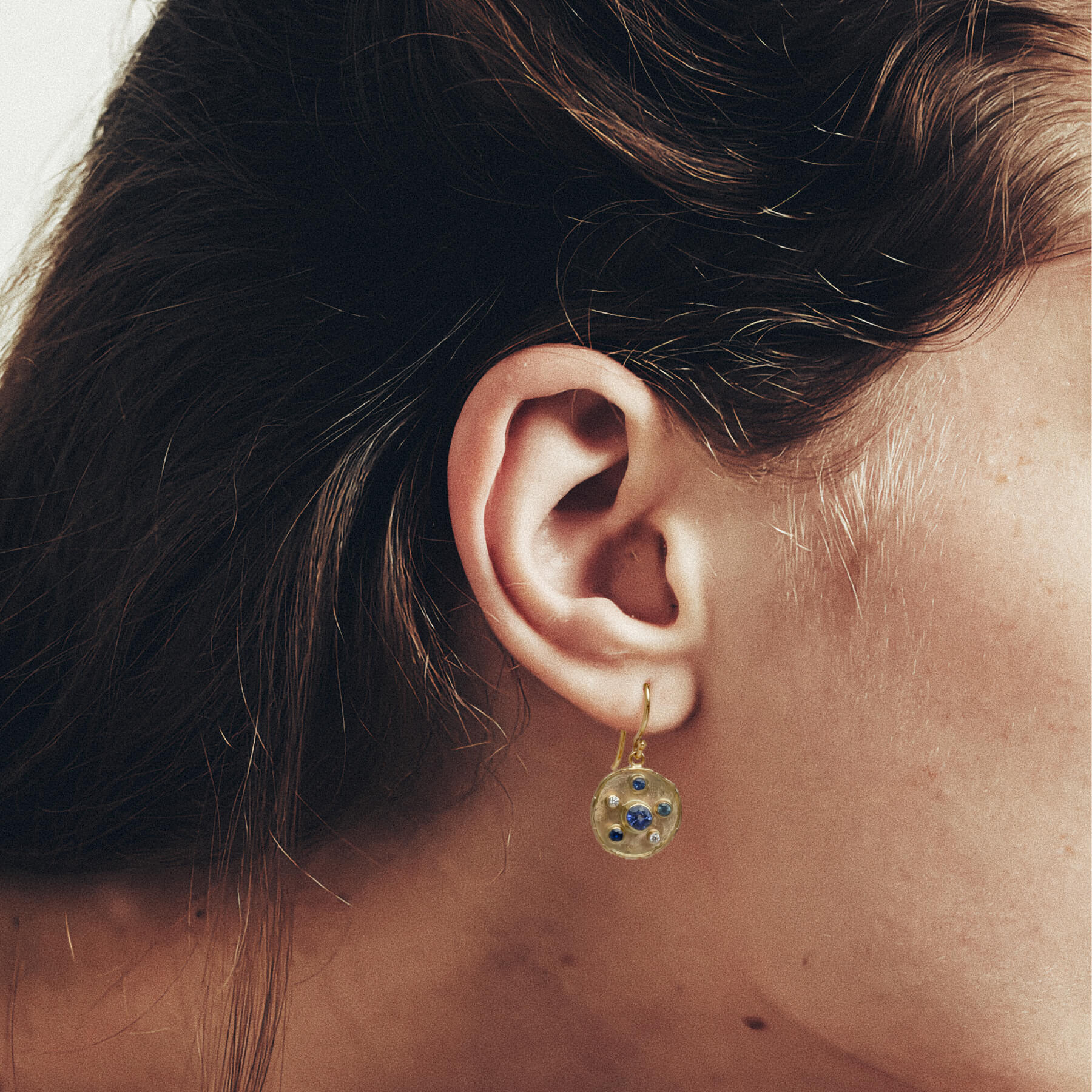Florin Sapphire Diamond Earrings