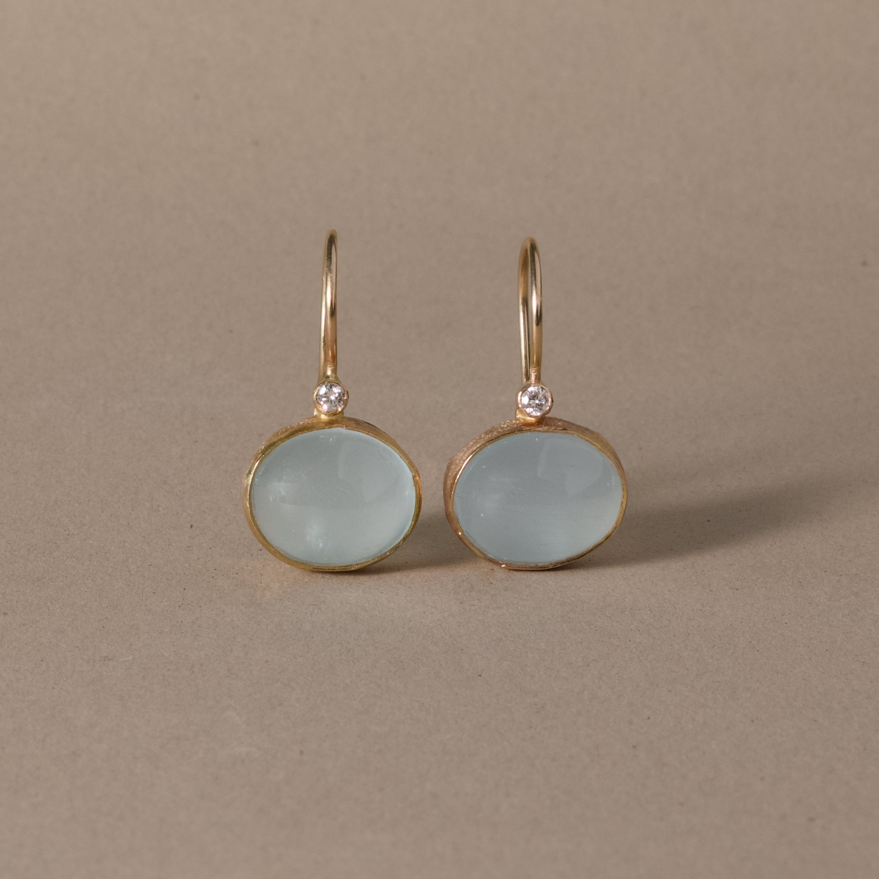 pero aquamarine diamond drop earrings 