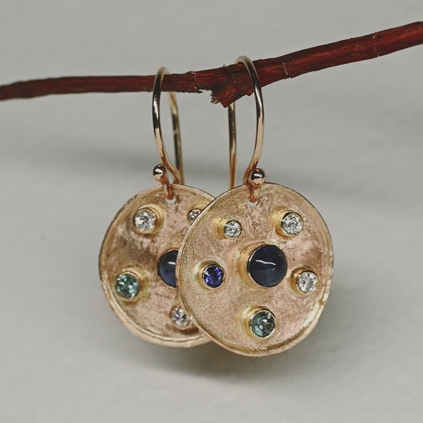 florin sapphire diamond earrings 