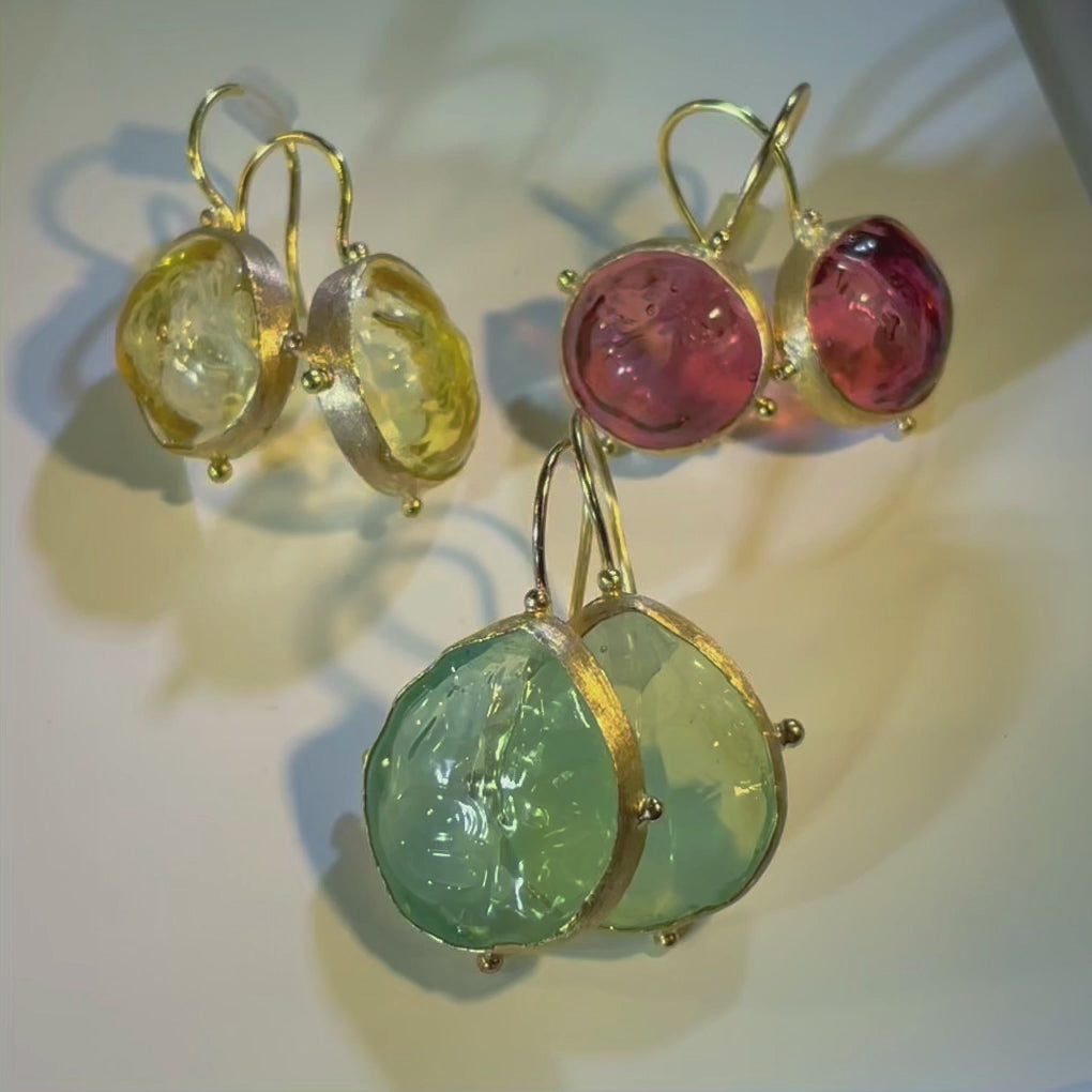 murano glass earrings video