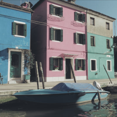 burano Italy house facades 