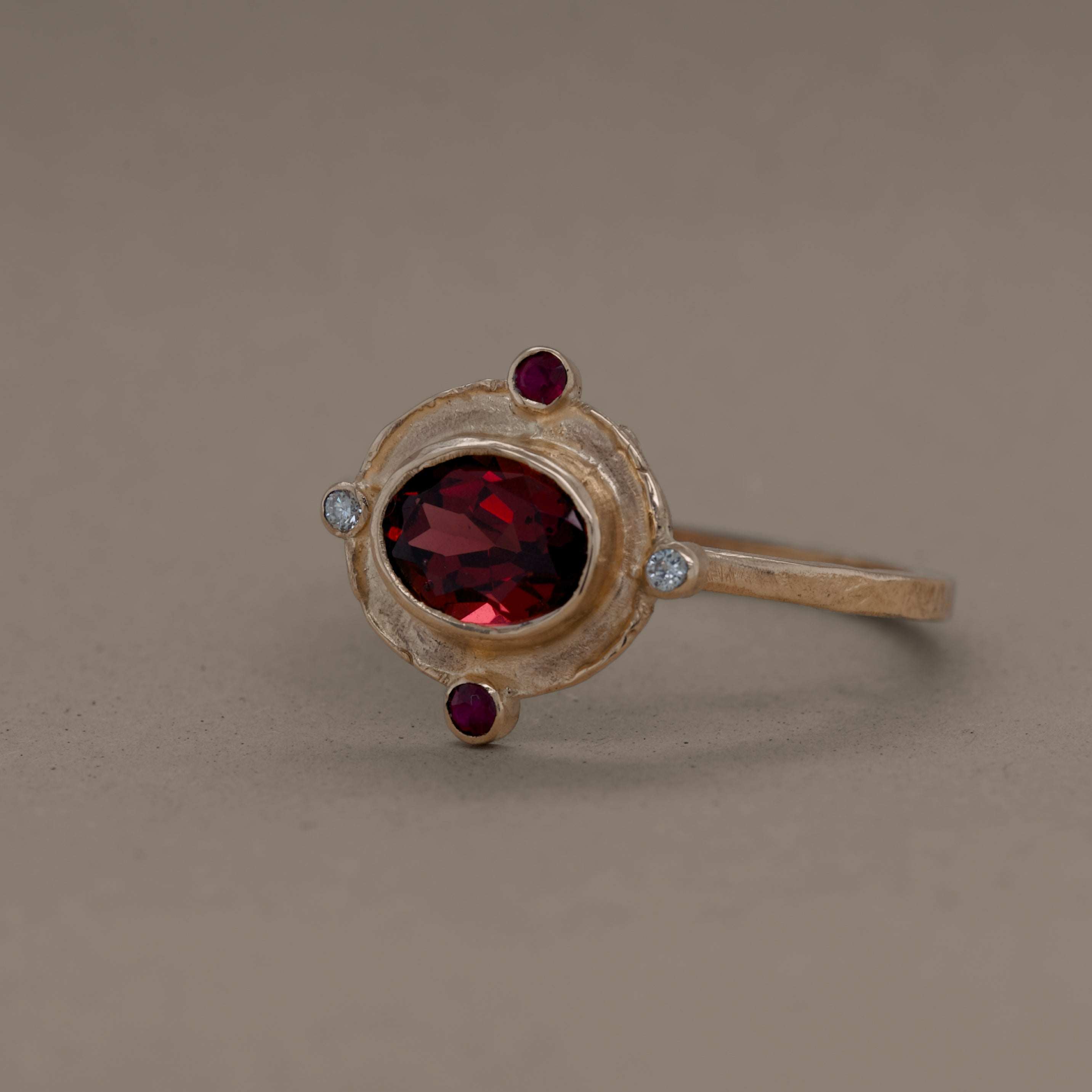 SERA RHODOLITE GARNET RUBY RING