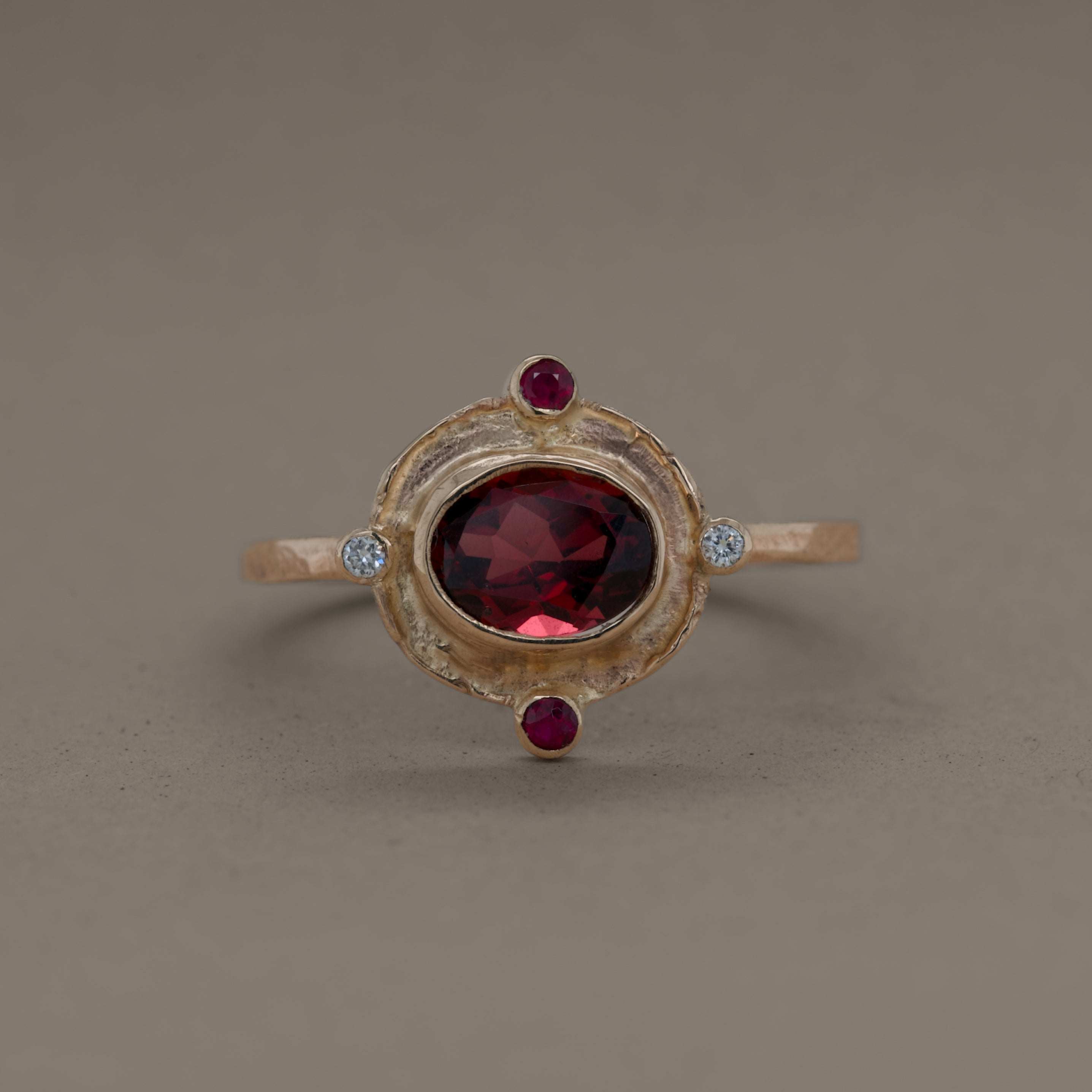 SERA RHODOLITE GARNET RUBY RING