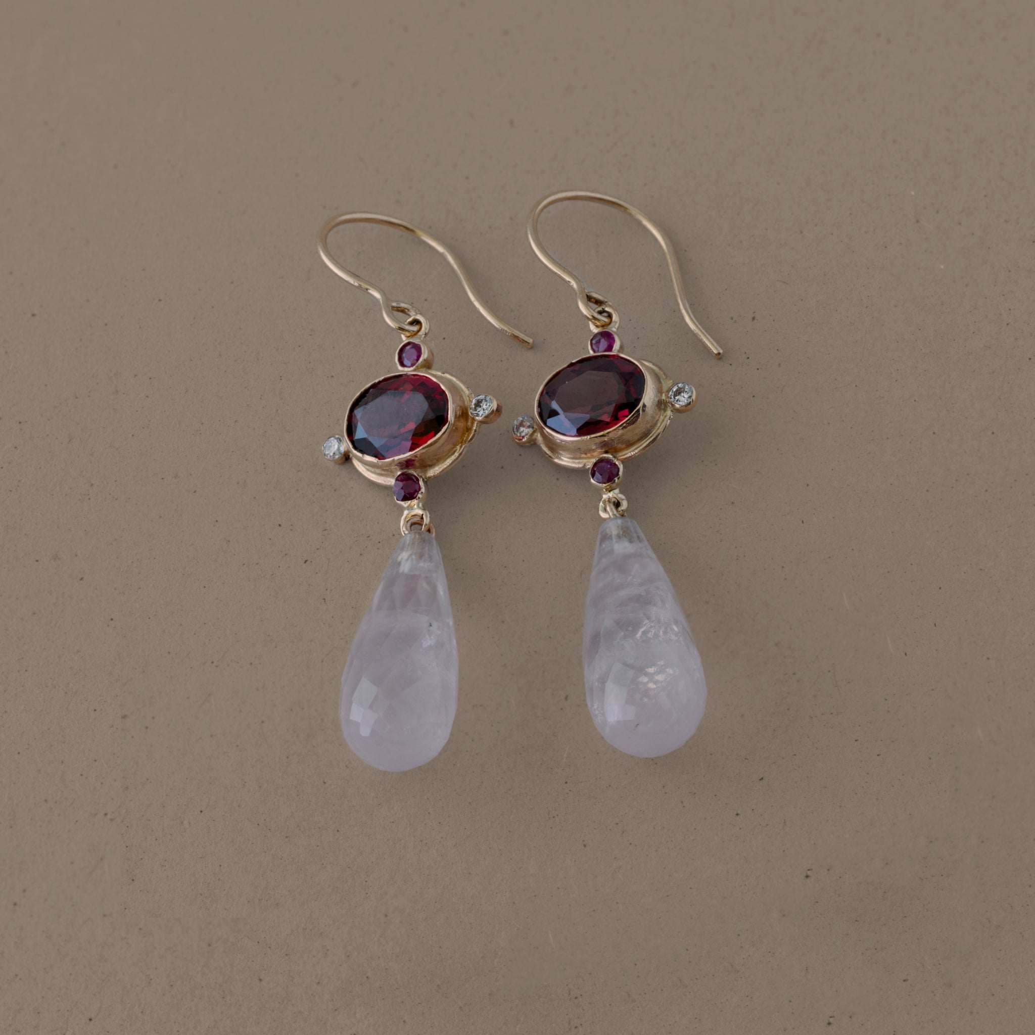 Sera Garnet Earrings