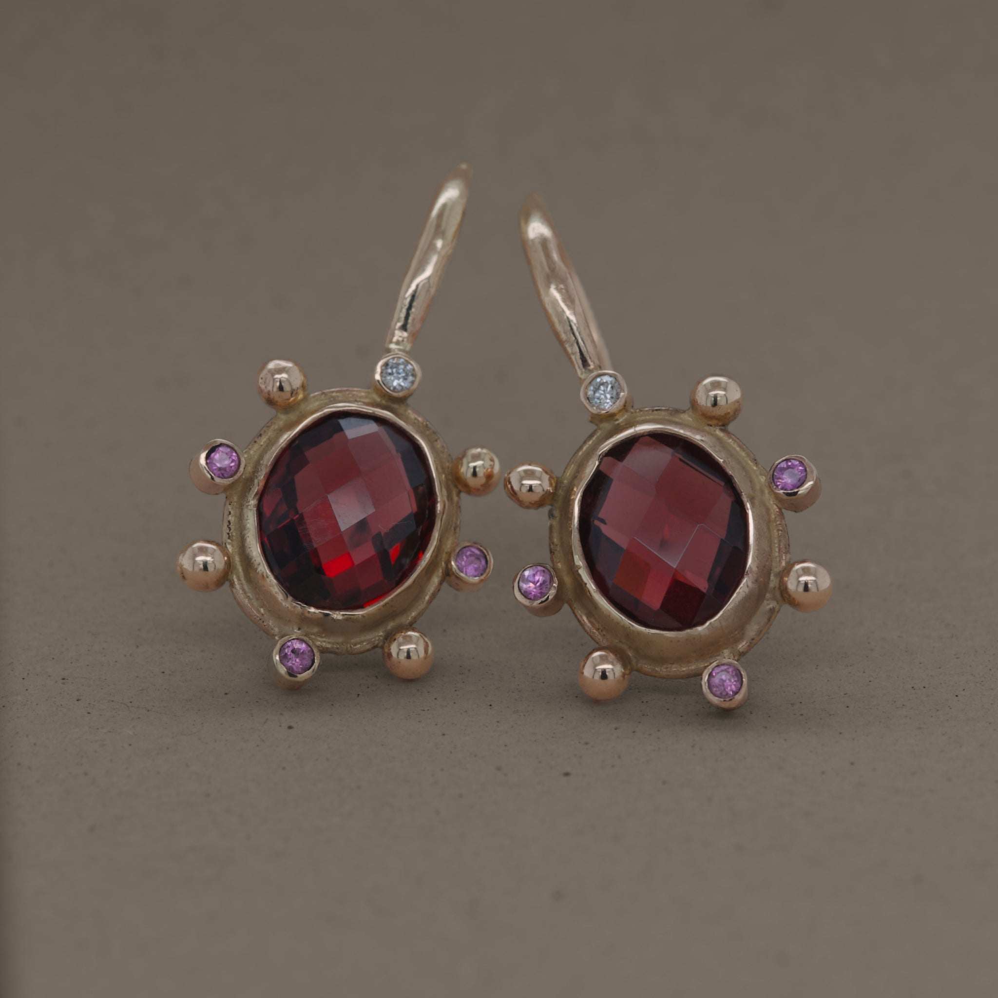 Stella Rhodolite Garnet Earrings